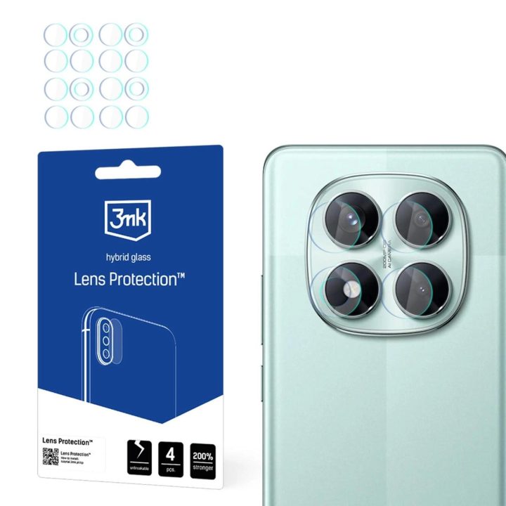 Hibridinis stiklas kameros lęšiui apsauga Xiaomi Redmi Note 14 Pro