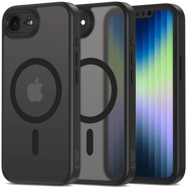 Dėklas iPhone 16e – matinės juodos spalvos