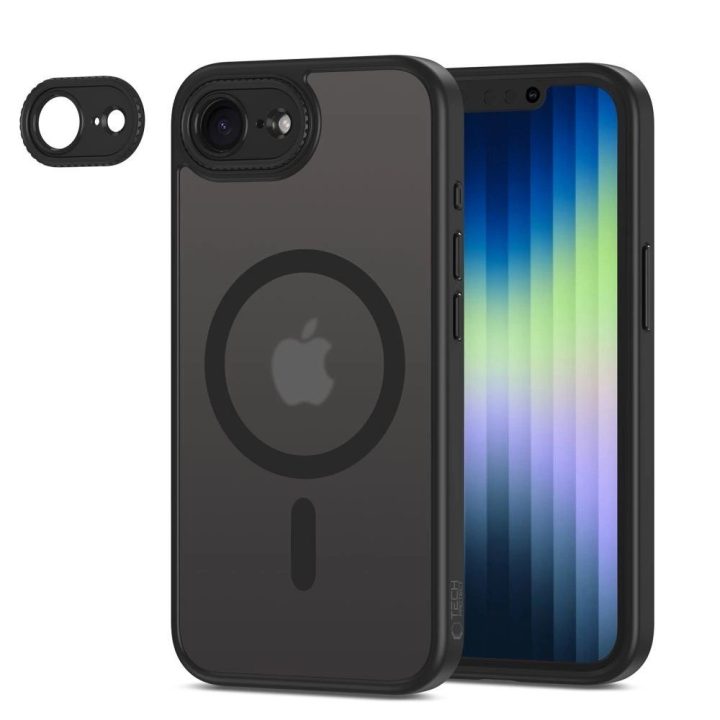 Dėklas iPhone 16e – matinės juodos spalvos