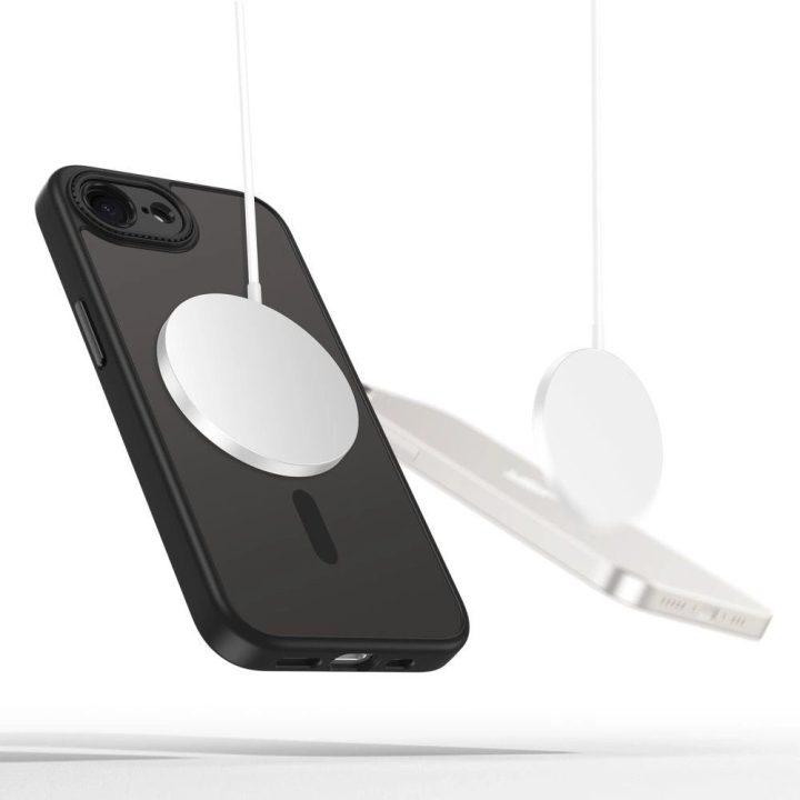 Dėklas iPhone 16e – matinės juodos spalvos