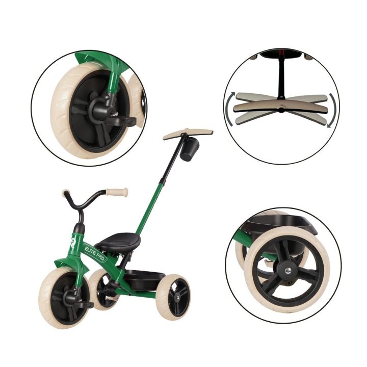 Triratukas Qplay Elite Pro, žalias