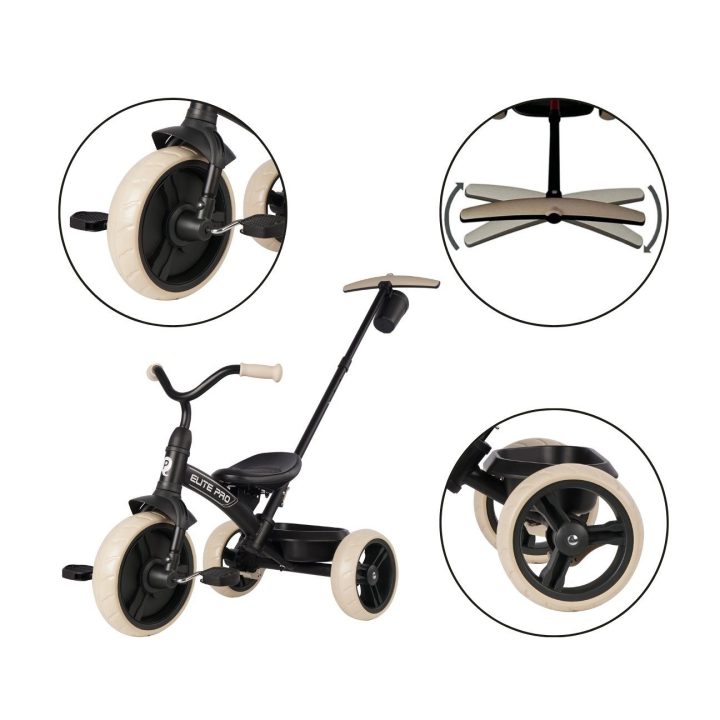 Triratukas Qplay Elite Pro juodas