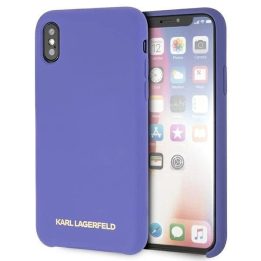 Karl Lagerfeld silikoninis iPhone X/Xs dėklas – violetinis