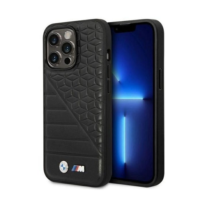 BMW dviejų raštų dėklas iPhone 14 Pro (6.1 ) – juodas