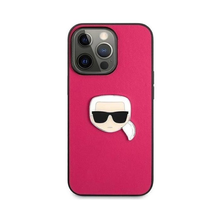 Karl Lagerfeld odinis Ikonik Karl“ dėklas iPhone 13 Pro / 13 (6.1 ) – rožinis