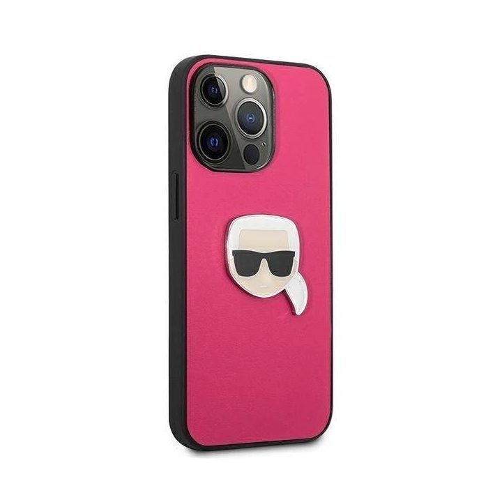 Karl Lagerfeld odinis Ikonik Karl“ dėklas iPhone 13 Pro / 13 (6.1 ) – rožinis