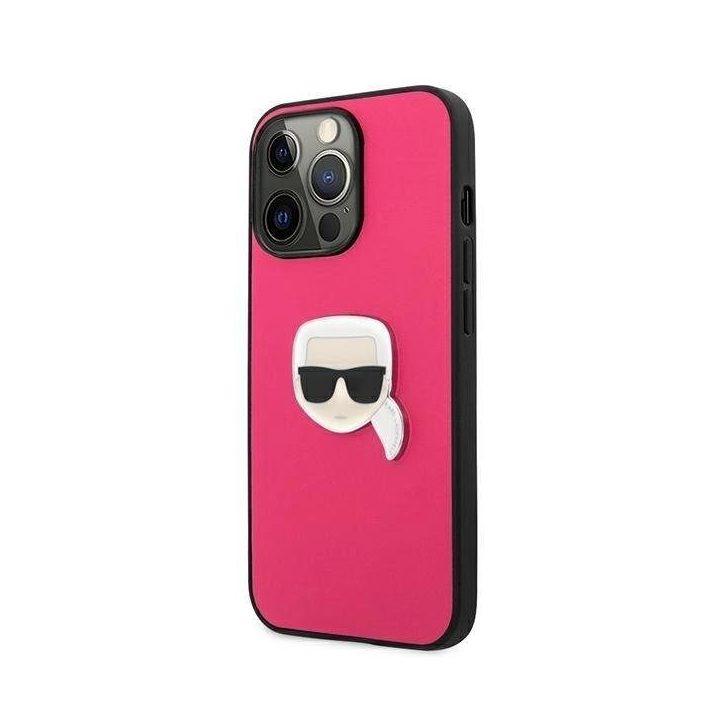 Karl Lagerfeld odinis Ikonik Karl“ dėklas iPhone 13 Pro / 13 (6.1 ) – rožinis