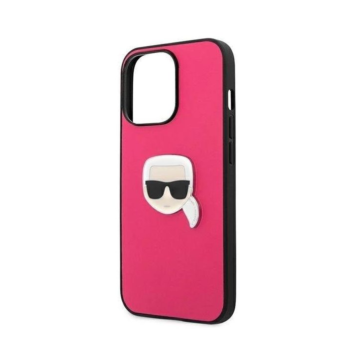 Karl Lagerfeld odinis Ikonik Karl“ dėklas iPhone 13 Pro / 13 (6.1 ) – rožinis