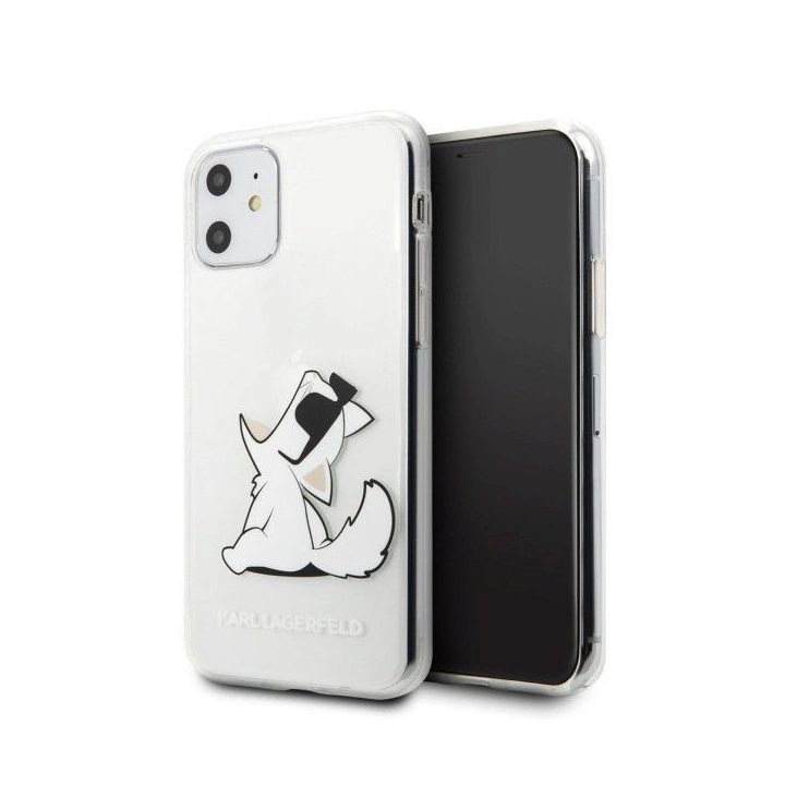 Karl Lagerfeld Choupette Fun skaidrus dėklas iPhone 11/XR