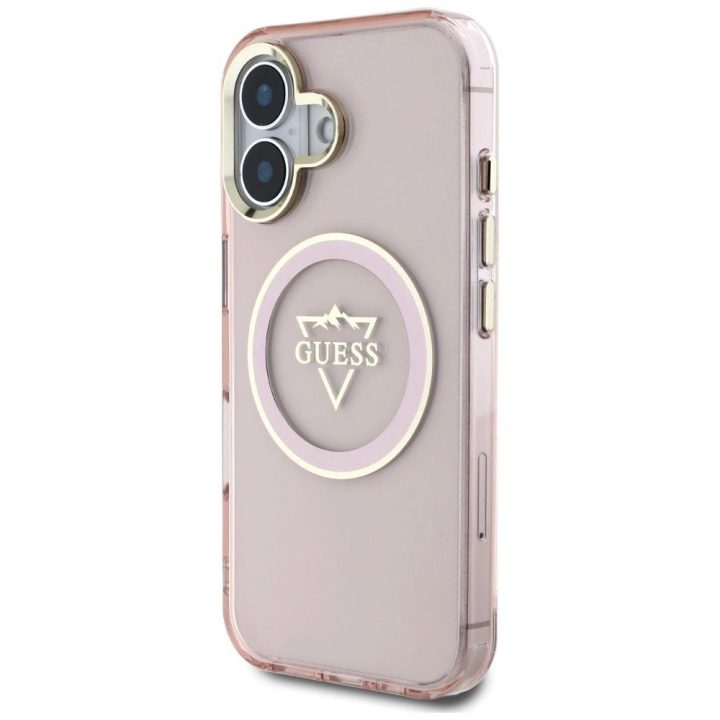 IML Metal Mountain magnetinis iPhone 16 dėklas – rožinis