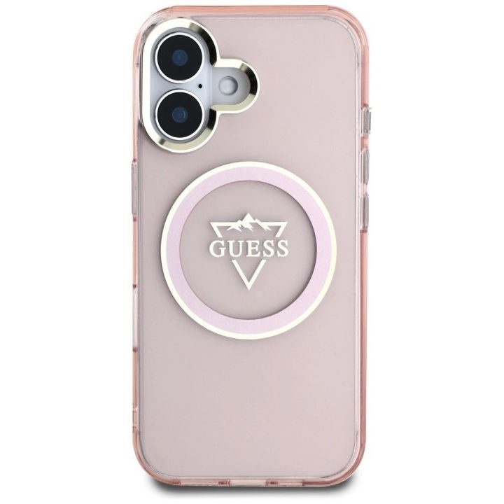 IML Metal Mountain magnetinis iPhone 16 dėklas – rožinis