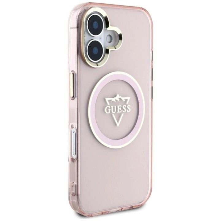 IML Metal Mountain magnetinis iPhone 16 dėklas – rožinis