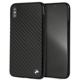 BMW Signature anglies pluošto dėklas iPhone Xs Max – juodas