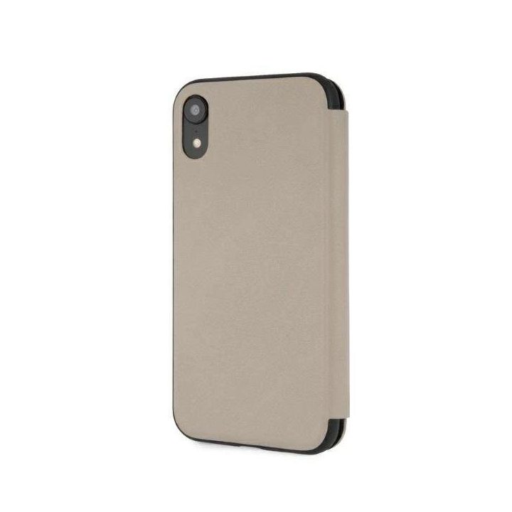 BMW logotipu dekoruotas iPhone Xr dėklas – smėlio spalvos