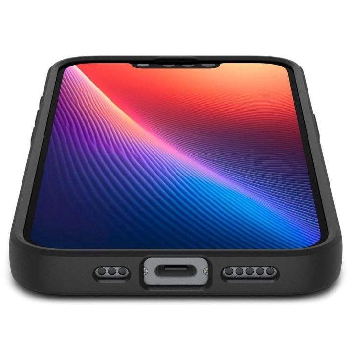 Spigen Liquid Air dėklas iPhone 16e – matinė juoda