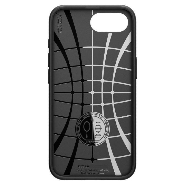 Spigen Liquid Air dėklas iPhone 16e – matinė juoda