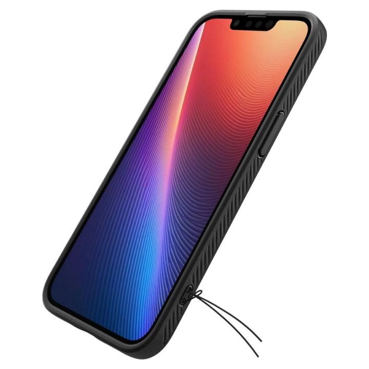 Spigen Liquid Air dėklas iPhone 16e – matinė juoda