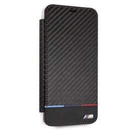 BMW anglies pluošto dėklas iPhone XS Max, juodas, trispalvis