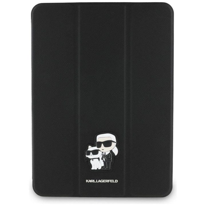 Karl Lagerfeld Saffiano magnetinis dėklas iPad Pro 11 (2024) – juodas