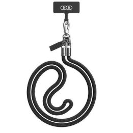 Audi universalus per petį nešiojamas pavadėlis, 120 cm, juodas