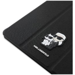 Karl Lagerfeld Saffiano magnetinis dėklas iPad Air 11 (2024), juodas