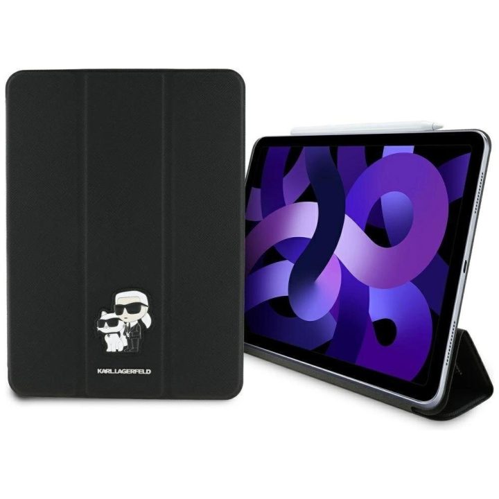 Karl Lagerfeld Saffiano magnetinis dėklas iPad Air 11 (2024), juodas