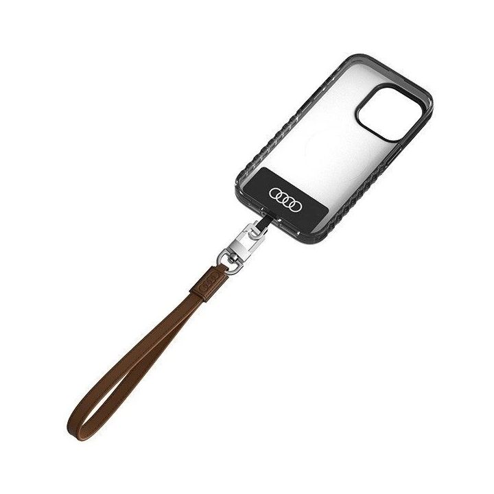 Audi odinė universali kaklo piniginė 28 cm x 10 mm - ruda