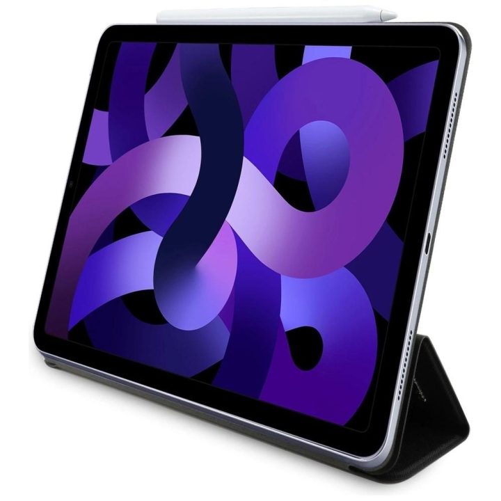 Karl Lagerfeld juodas magnetinis iPad Air 13 2024 dėklas