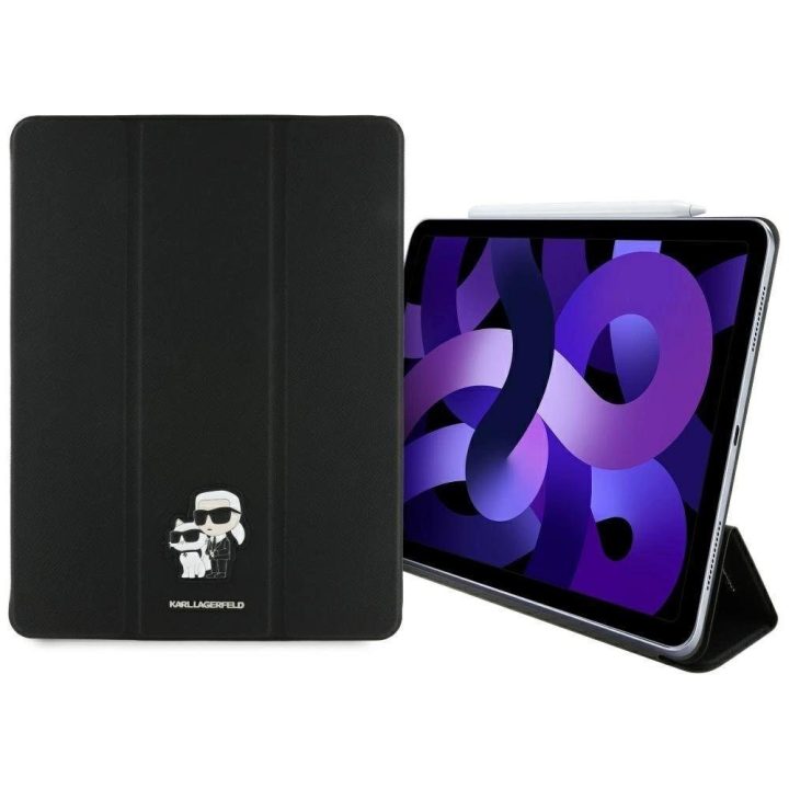 Karl Lagerfeld juodas magnetinis iPad Air 13 2024 dėklas