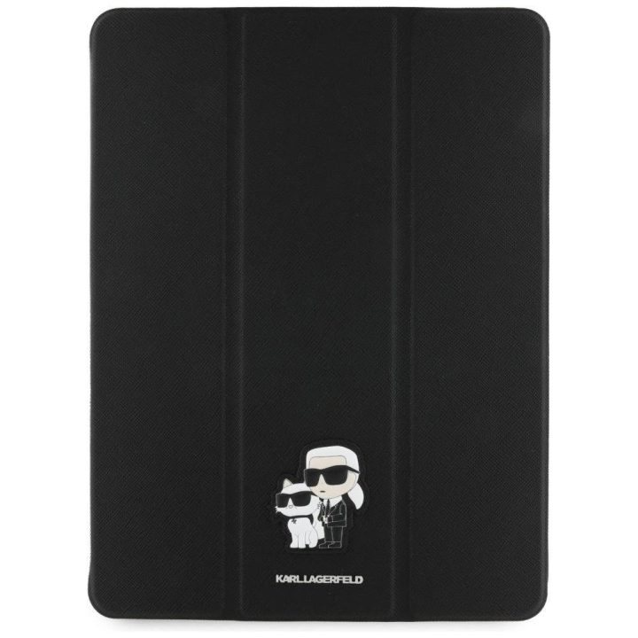 Karl Lagerfeld juodas magnetinis iPad Air 13 2024 dėklas