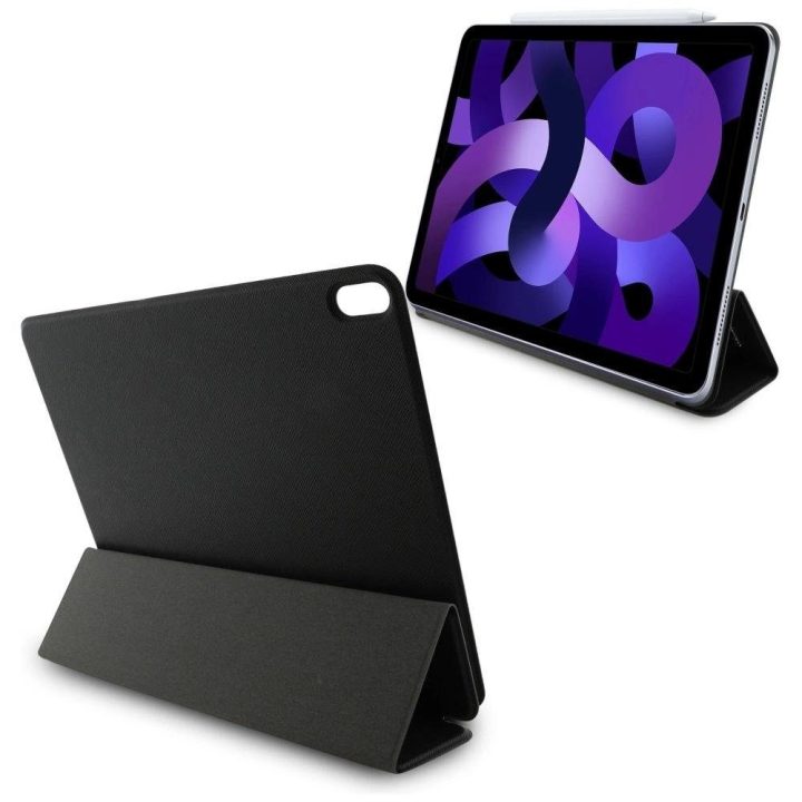 Karl Lagerfeld juodas magnetinis iPad Air 13 2024 dėklas