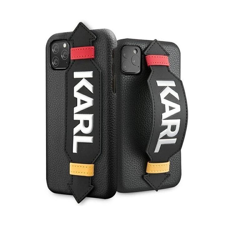 Karl Lagerfeld juodas dirželio dėklas iPhone 11 Pro (5.8 )