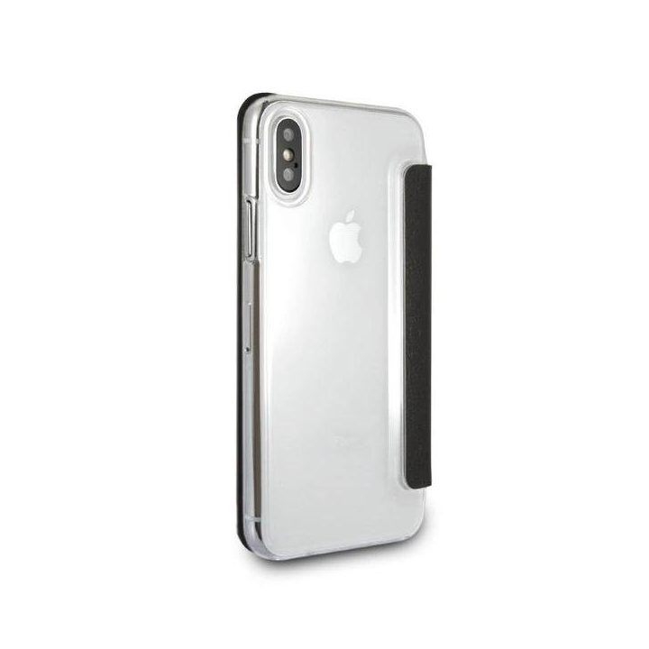 Karl Lagerfeld blizgus juodas iPhone X/Xs dėklas