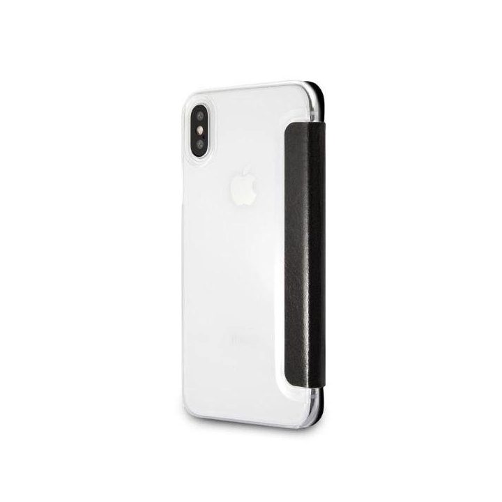 Karl Lagerfeld blizgus juodas iPhone X/Xs dėklas