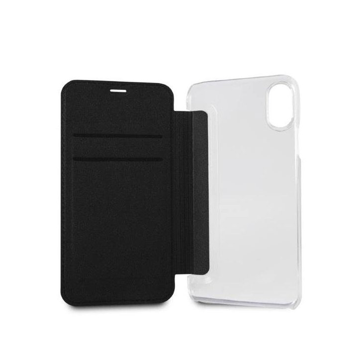 Karl Lagerfeld blizgus juodas iPhone X/Xs dėklas
