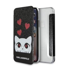 Karl Lagerfeld juodas iPhone X/Xs Valentino dėklas