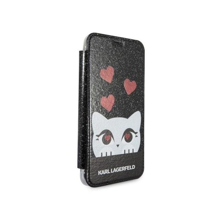 Karl Lagerfeld juodas iPhone X/Xs Valentino dėklas