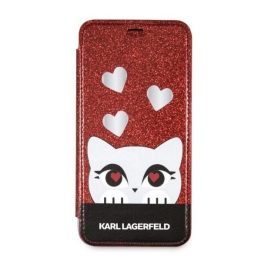 Karl Lagerfeld raudonas iPhone X/XS dėklas Valentine