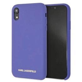 Karl Lagerfeld silikoninis dėklas iPhone Xr - violetinis