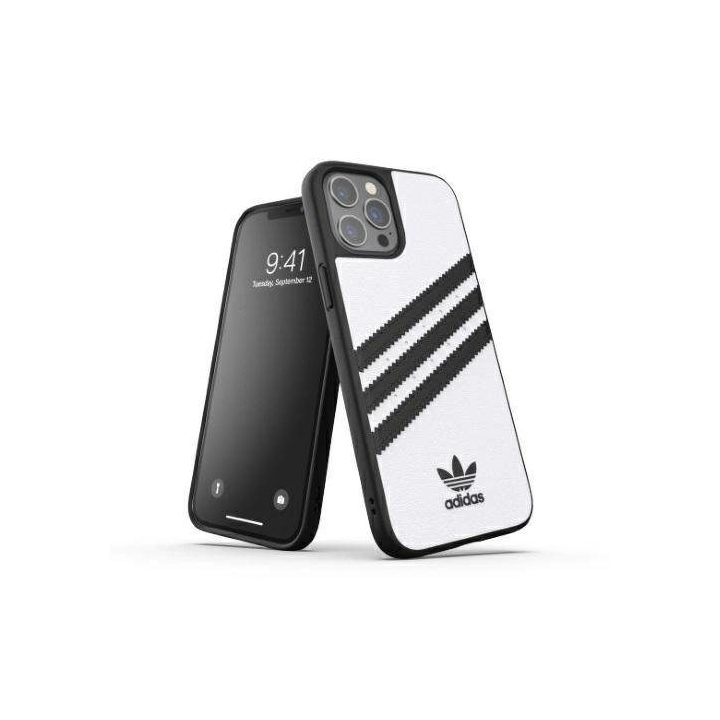Adidas baltas/juodas dėklas iPhone 12 Pro Max