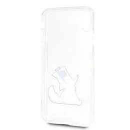 Karl Lagerfeld Choupette Fun skaidrus dėklas iPhone Xs Max