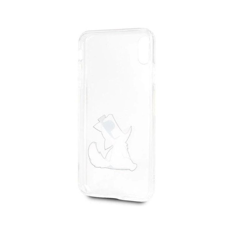 Karl Lagerfeld Choupette Fun skaidrus dėklas iPhone Xs Max