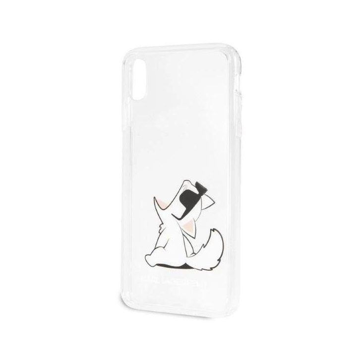 Karl Lagerfeld Choupette Fun skaidrus dėklas iPhone Xs Max