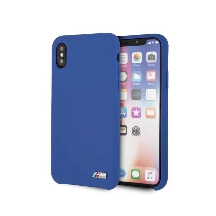 BMW silikoninis dėklas M Collection iPhone X/Xs mėlynas