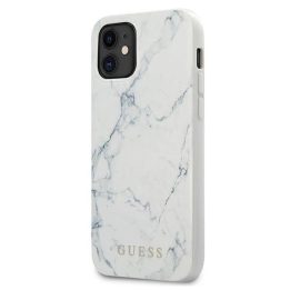 Guess marmurinis dėklas iPhone 12 Mini 5.4 baltas