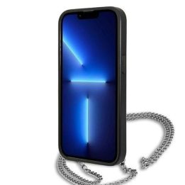 Karl Lagerfeld odinis dėklas su grandinėle iPhone 13/14/15 (6.1 ) juodas