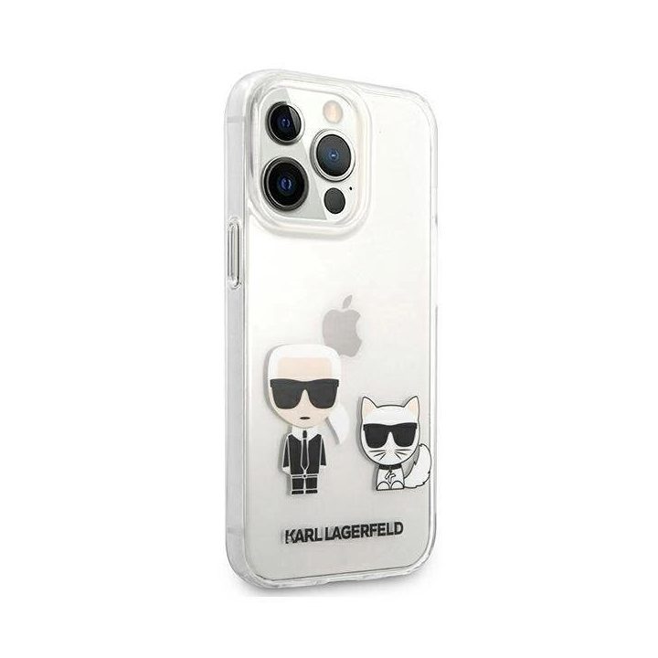 Karl Lagerfeld Karl & Choupette skaidrus dėklas iPhone 13 Pro Max 6.7