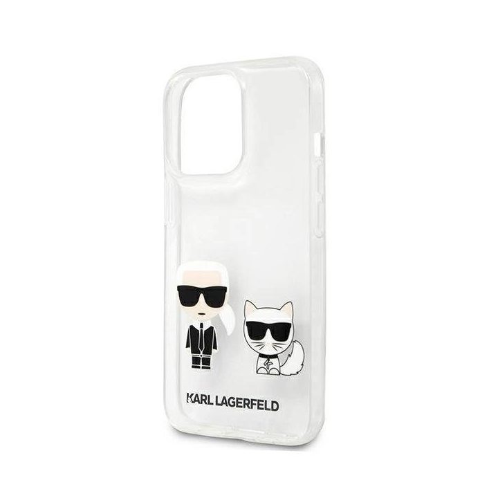 Karl Lagerfeld Karl & Choupette skaidrus dėklas iPhone 13 Pro Max 6.7