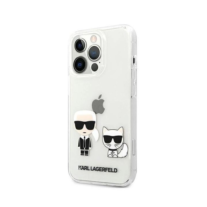 Karl Lagerfeld Karl & Choupette skaidrus dėklas iPhone 13 Pro Max 6.7