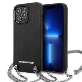 Karl Lagerfeld juodas monograminis dėklas iPhone 13 / 13 Pro (6.1 )